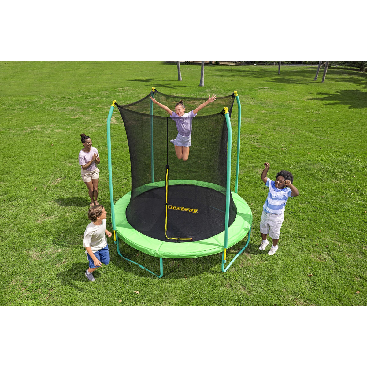 Barnstudsmatta med Skyddsnät Bestway 244 x 220 cm - 5