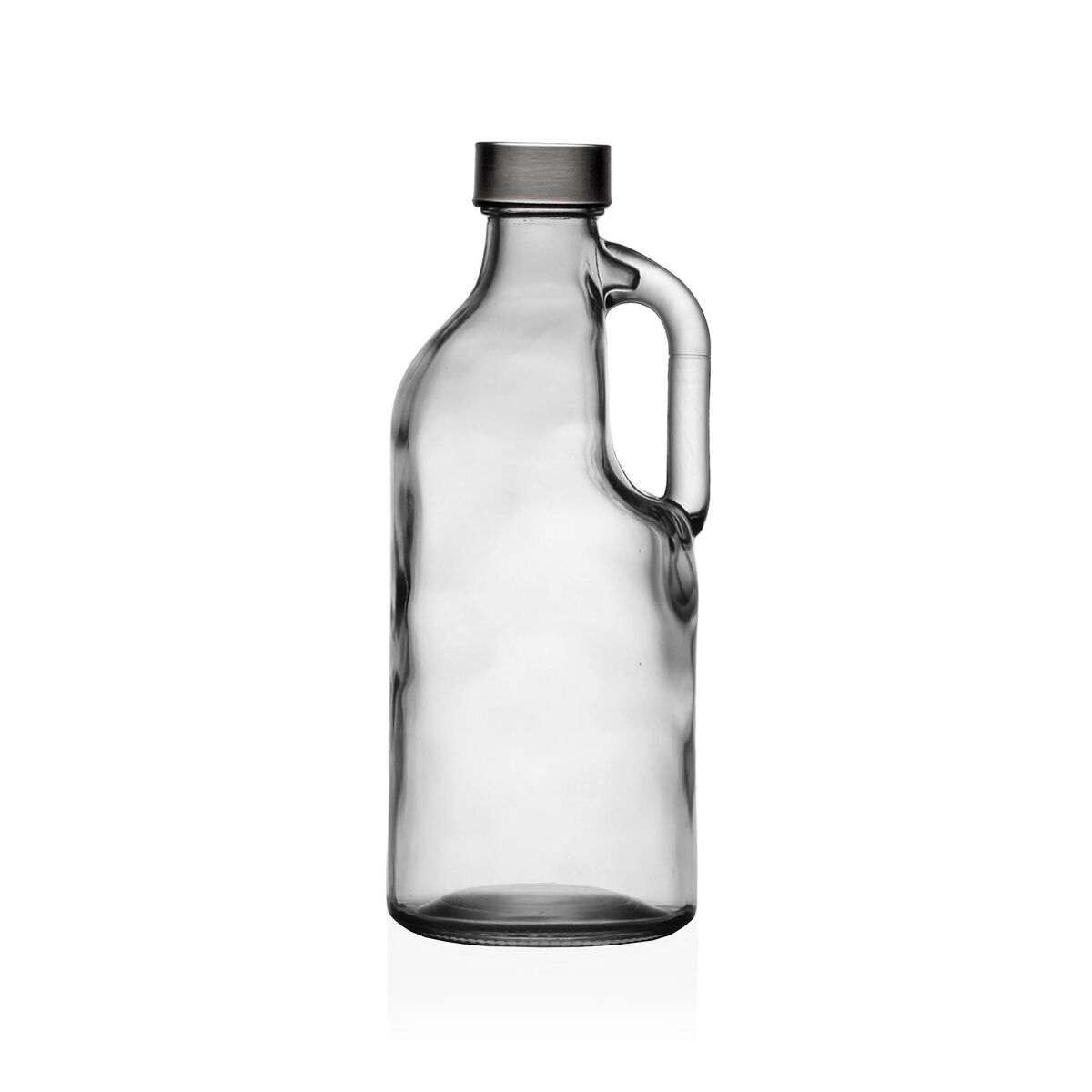 Vattenflaska Versa Transparent Glas Aluminium