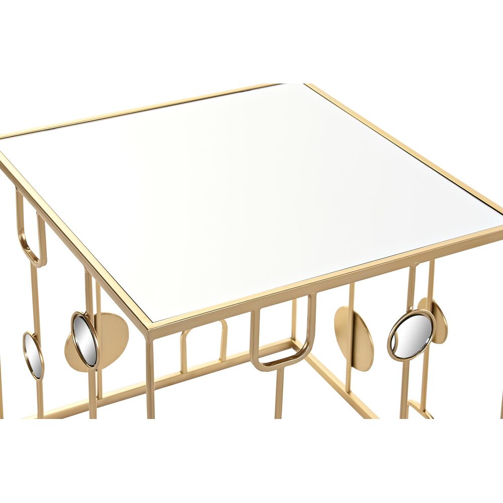 Set om 2 bord DKD Home Decor Gyllene 50 x 50 x 50 cm - 3