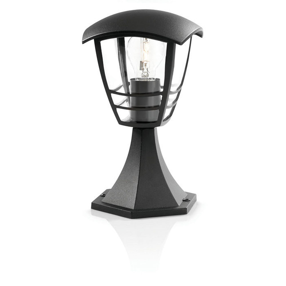 Vägglykta Philips 15382/30/16 Svart Aluminium E27