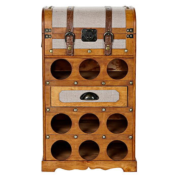 Flaskställ DKD Home Decor Naturell Beige 40 x 35 x 71 cm Poppel