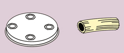 Form "maccheroni" ø 8,5 mm för CBF0003
