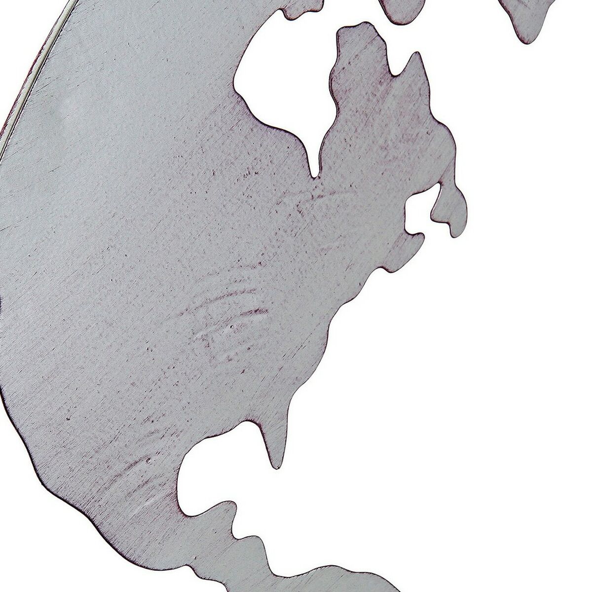 Prydnadsfigur DKD Home Decor Världskarta Svart Koppar Vit 60 x 1 x 60 cm (3 Delar) - 6