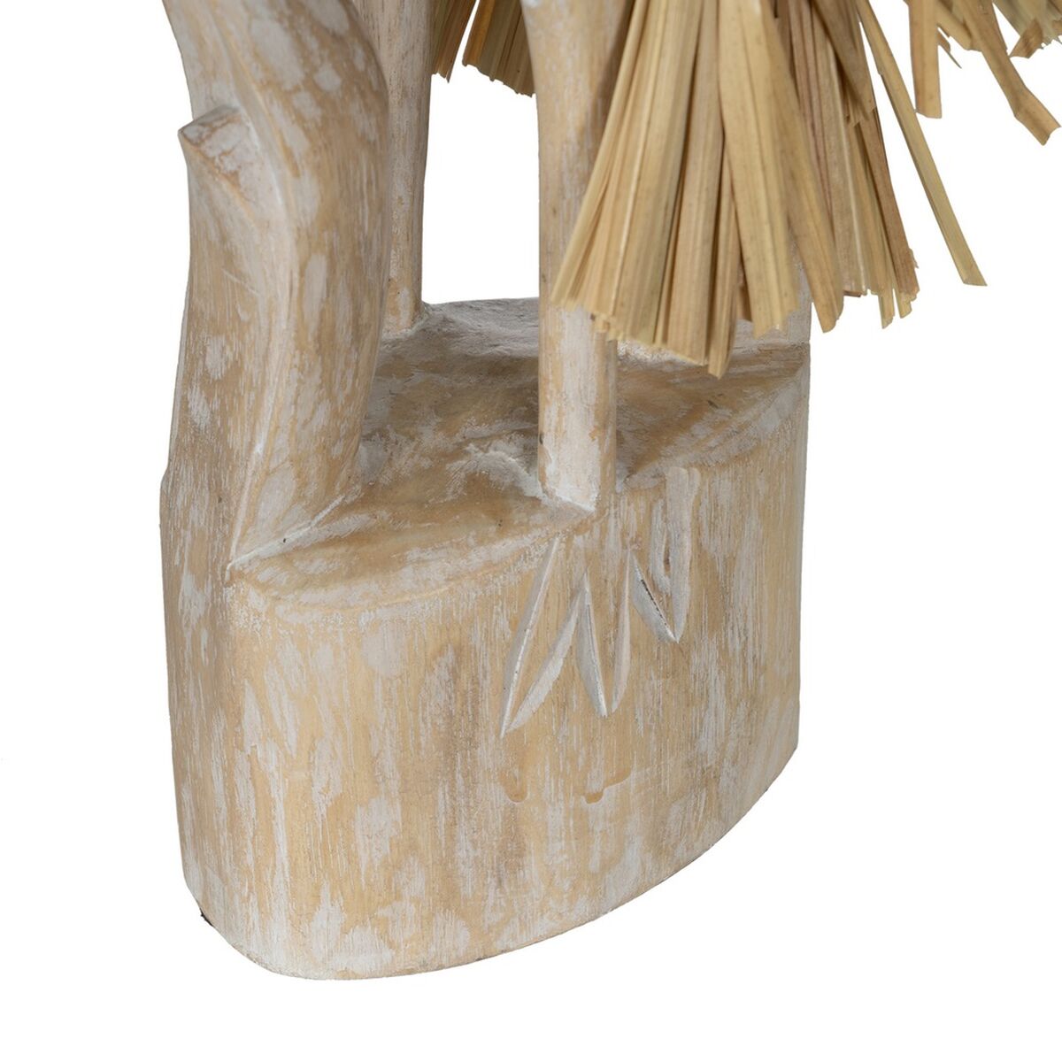 Prydnadsfigur Vit Naturell Häger 20 x 10 x 62 cm - 4
