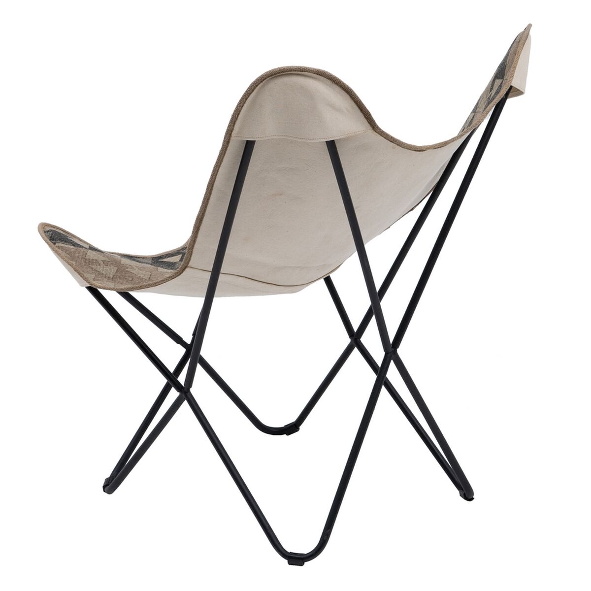 Fåtölj Svart Beige-brun (taupe) 75 x 75 x 95 cm - 4