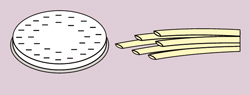 Form "tagliolini" 3 mm för CBF0003