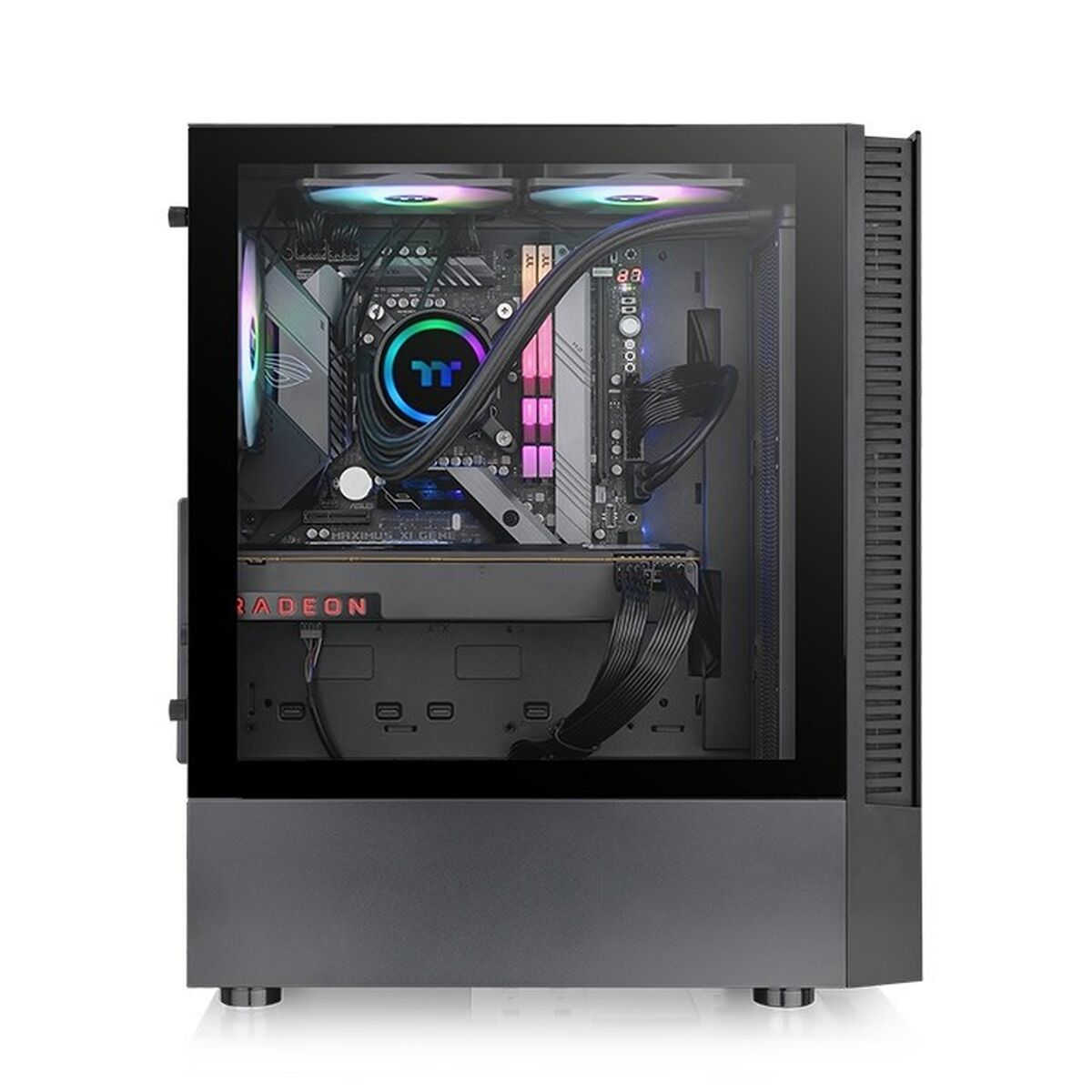 ATX Semitorn THERMALTAKE View 200 TG ARGB Svart - 3