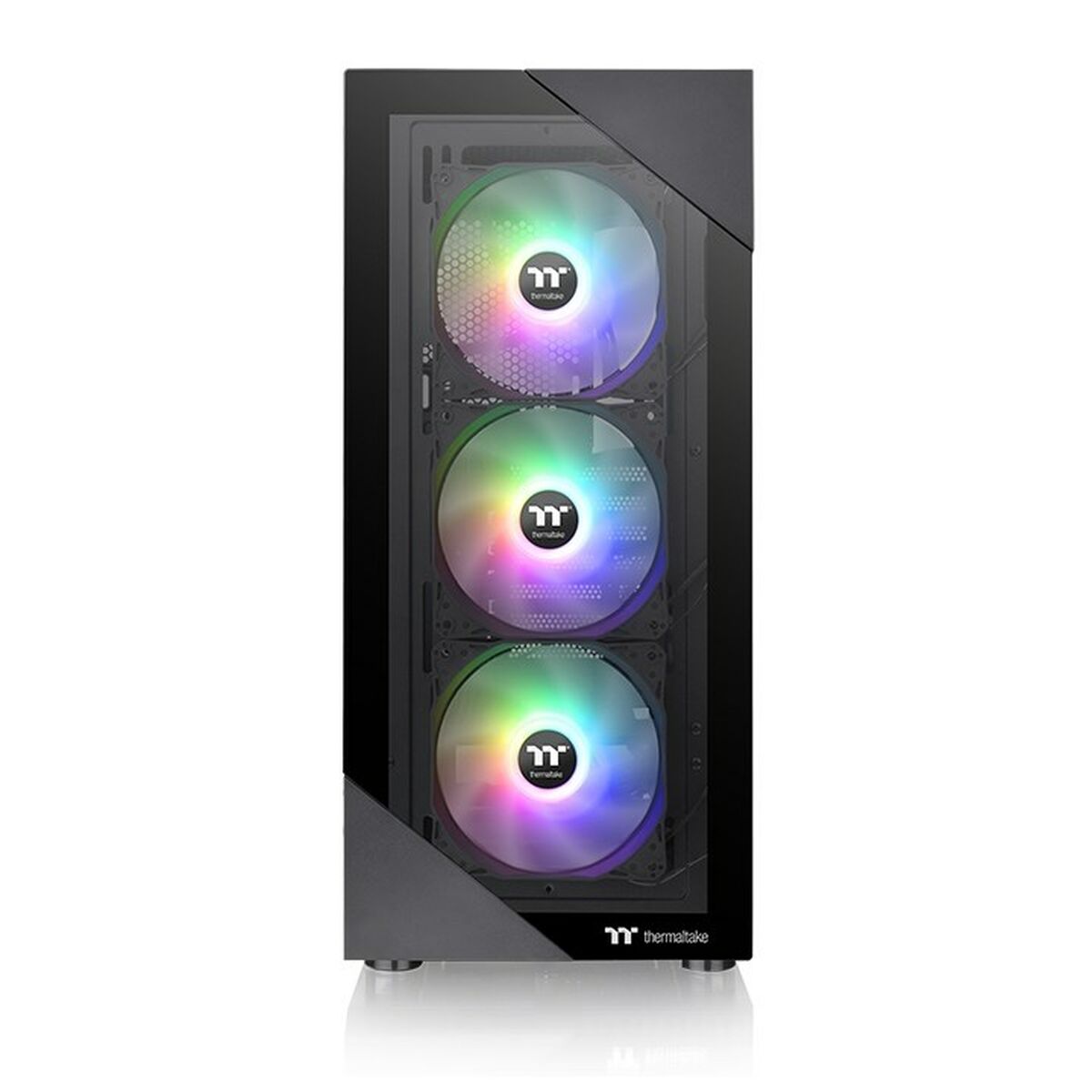 ATX Semitorn THERMALTAKE View 200 TG ARGB Svart - 2