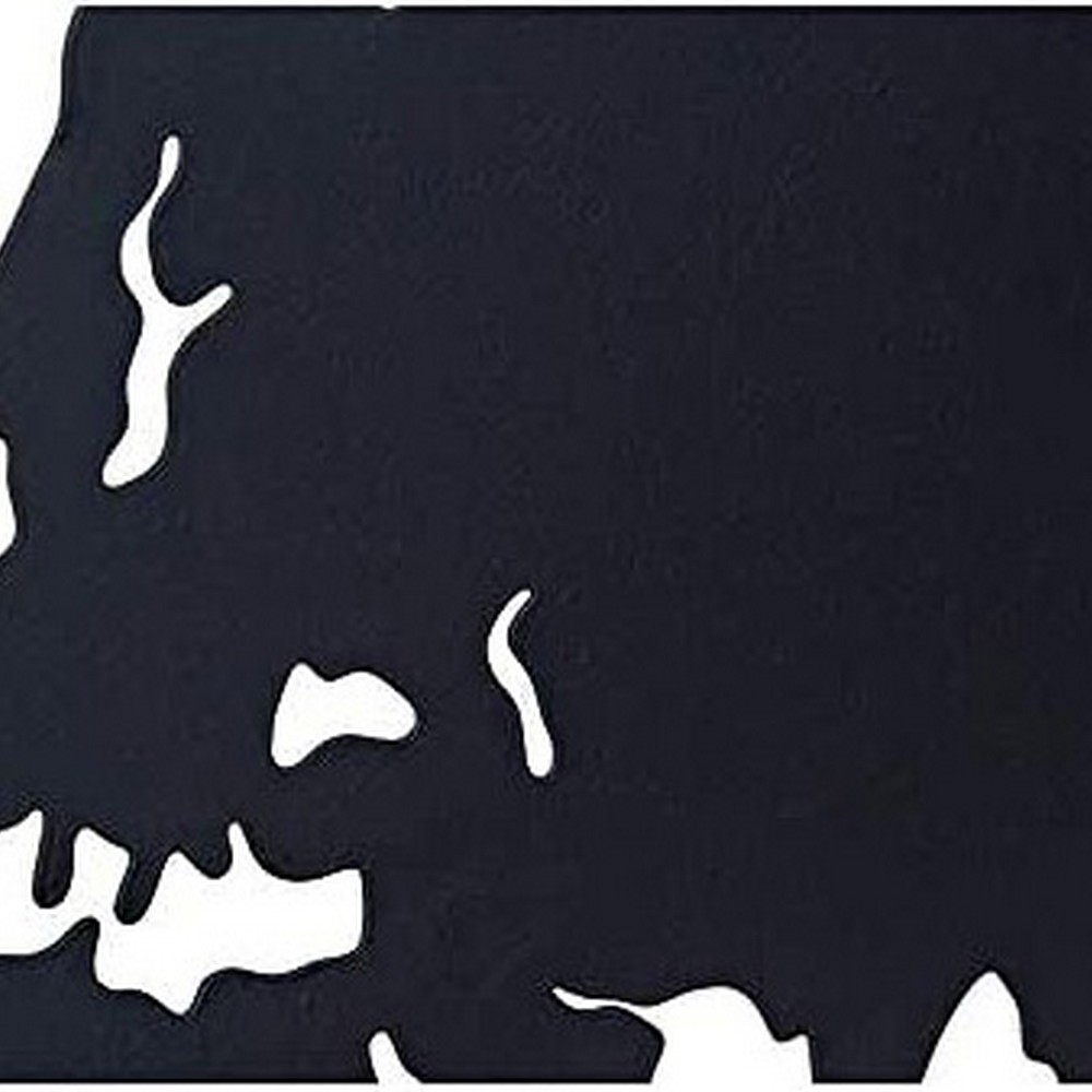 Prydnadsfigur DKD Home Decor Världskarta Svart Koppar Vit 40 x 1 x 40 cm (3 Delar) - 5