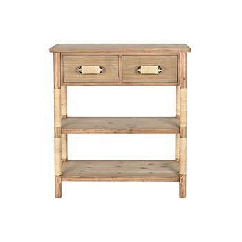 Console Home ESPRIT Ljusbrun Snöre Gran 80 x 35,5 x 90 cm