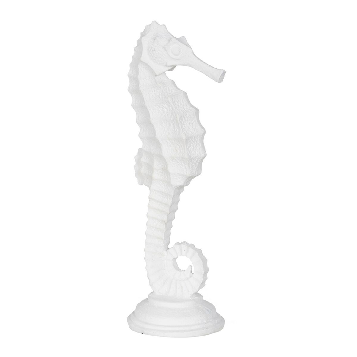 Prydnadsfigur Vit Sjöhäst 11 x 9 x 31 cm