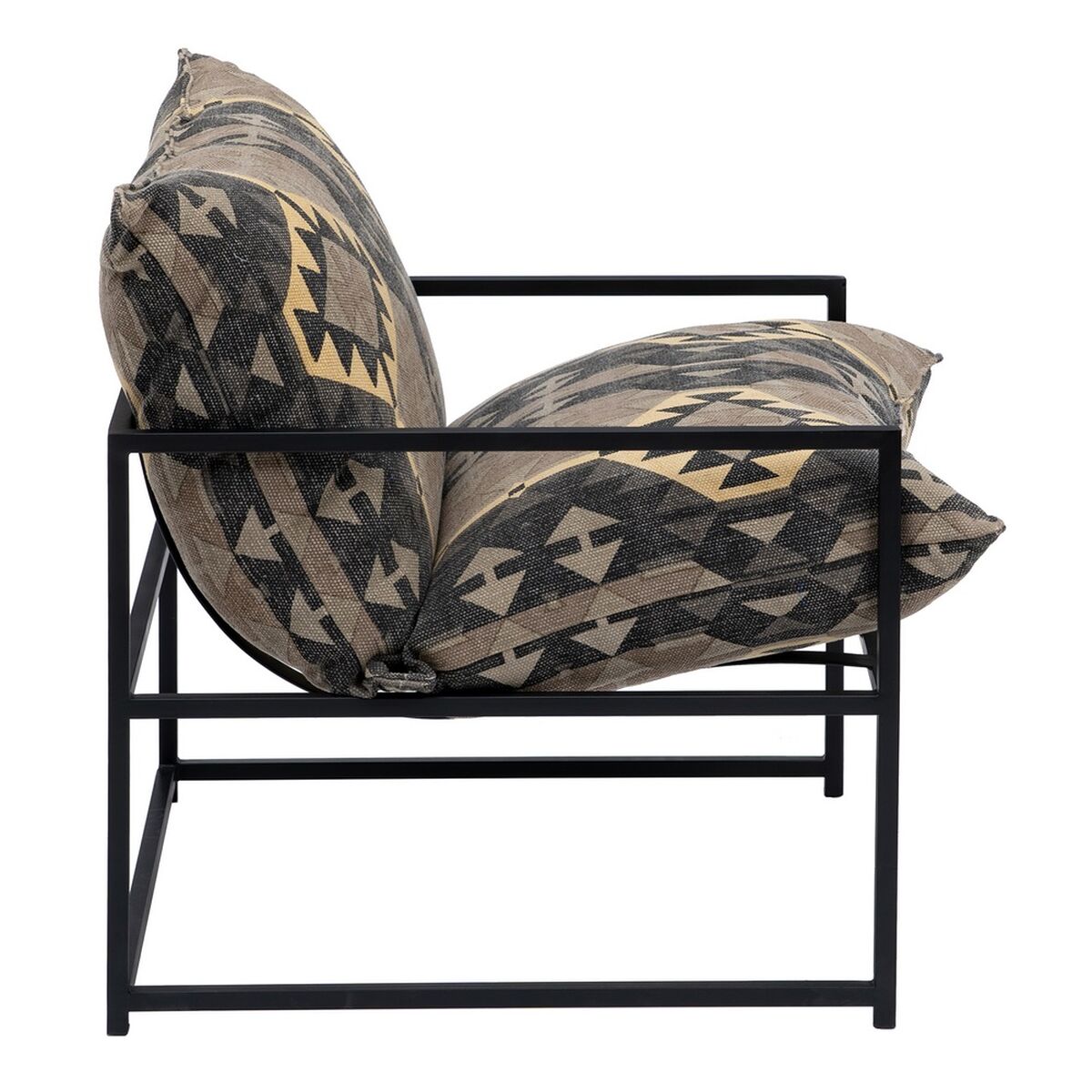 Fåtölj Svart Beige-brun (taupe) 70 x 84 x 86 cm - 3