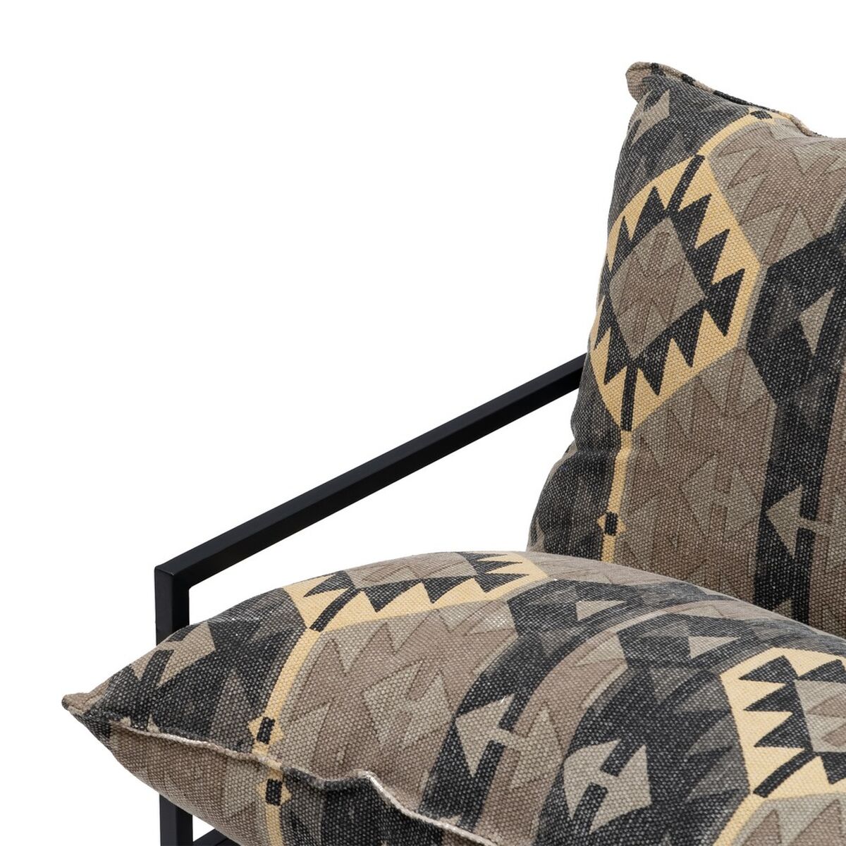 Fåtölj Svart Beige-brun (taupe) 70 x 84 x 86 cm - 5