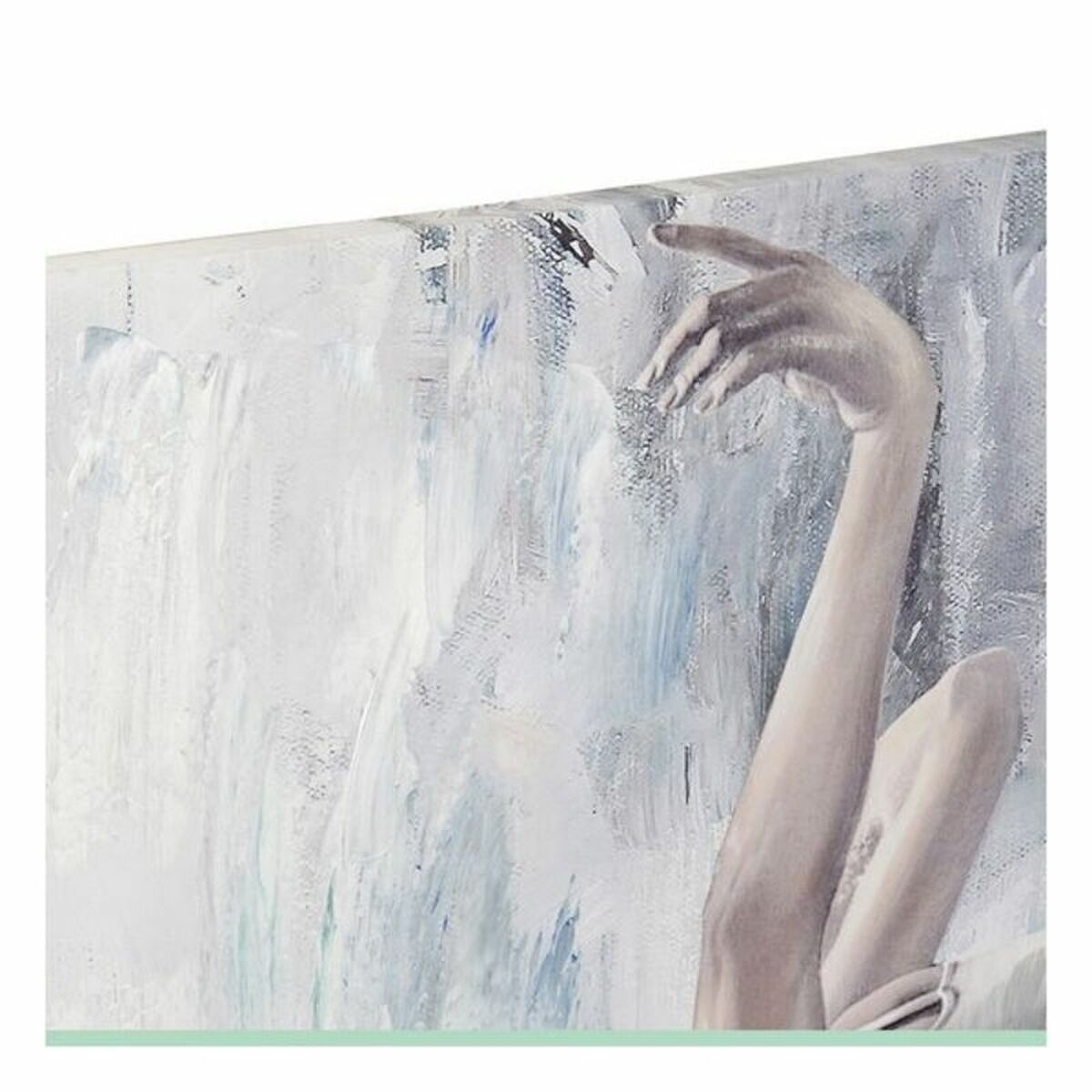 Tavla DKD Home Decor Kanvas Grå Blå Trä Vit (100 x 3 x 100 cm) (2 antal) - 4