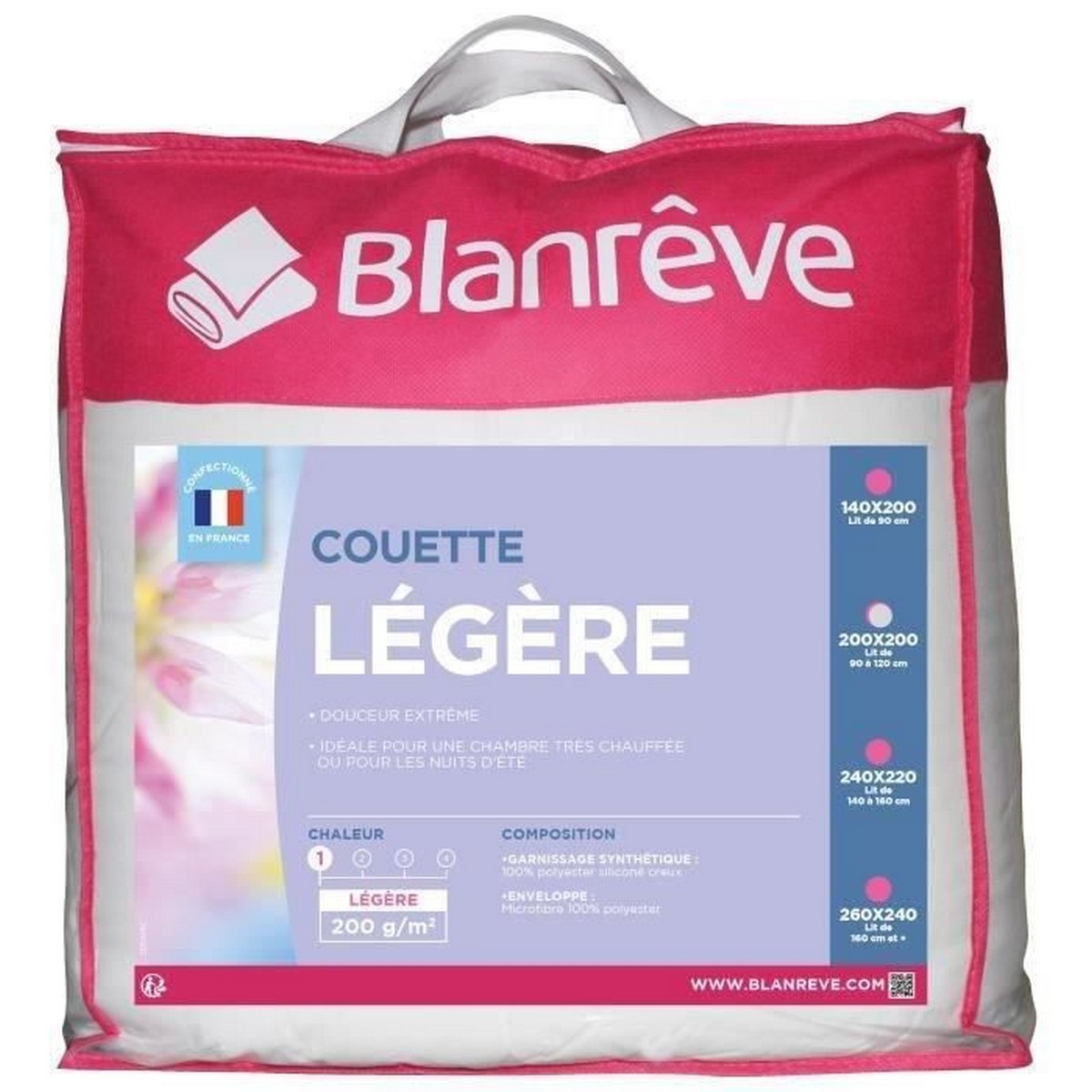 Duntäcke Blanreve Belysning Mikrofiber Vit 200 x 200 cm - 3