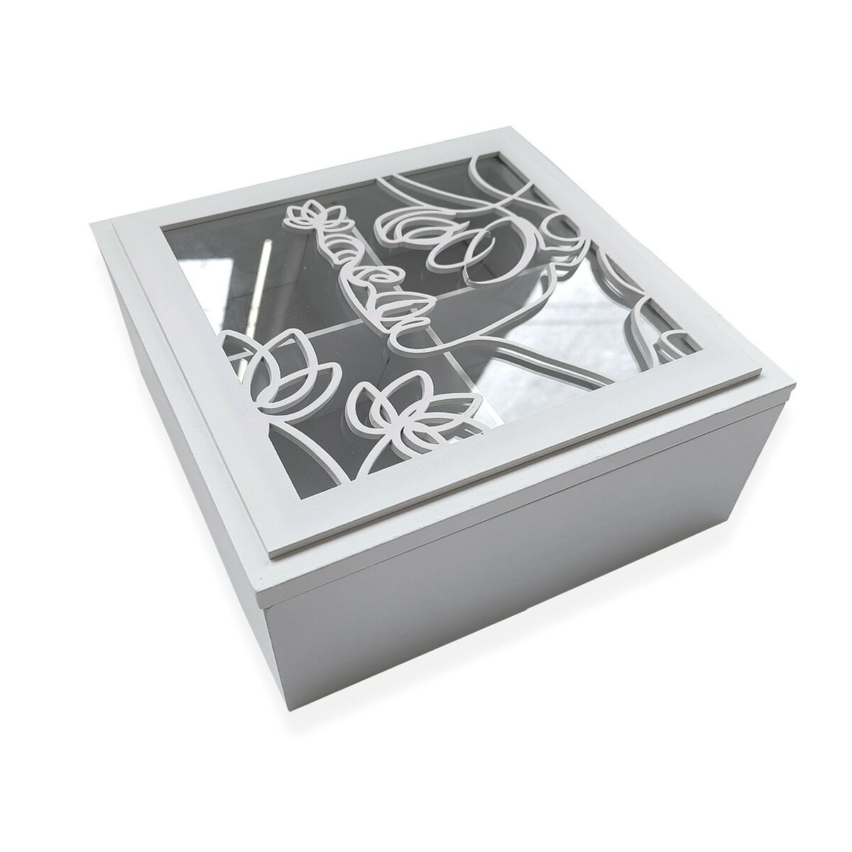 Dekorationslåda Versa Trä MDF 20 x 8 x 20 cm