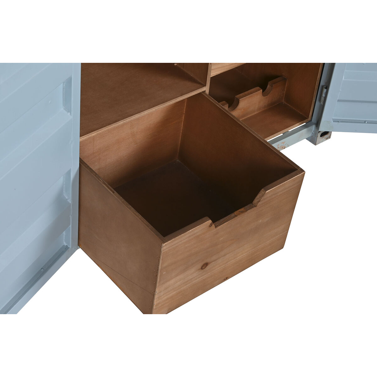 Flaskställ Home ESPRIT Turkos Metall Trä MDF 77 x 37 x 64 cm - 5