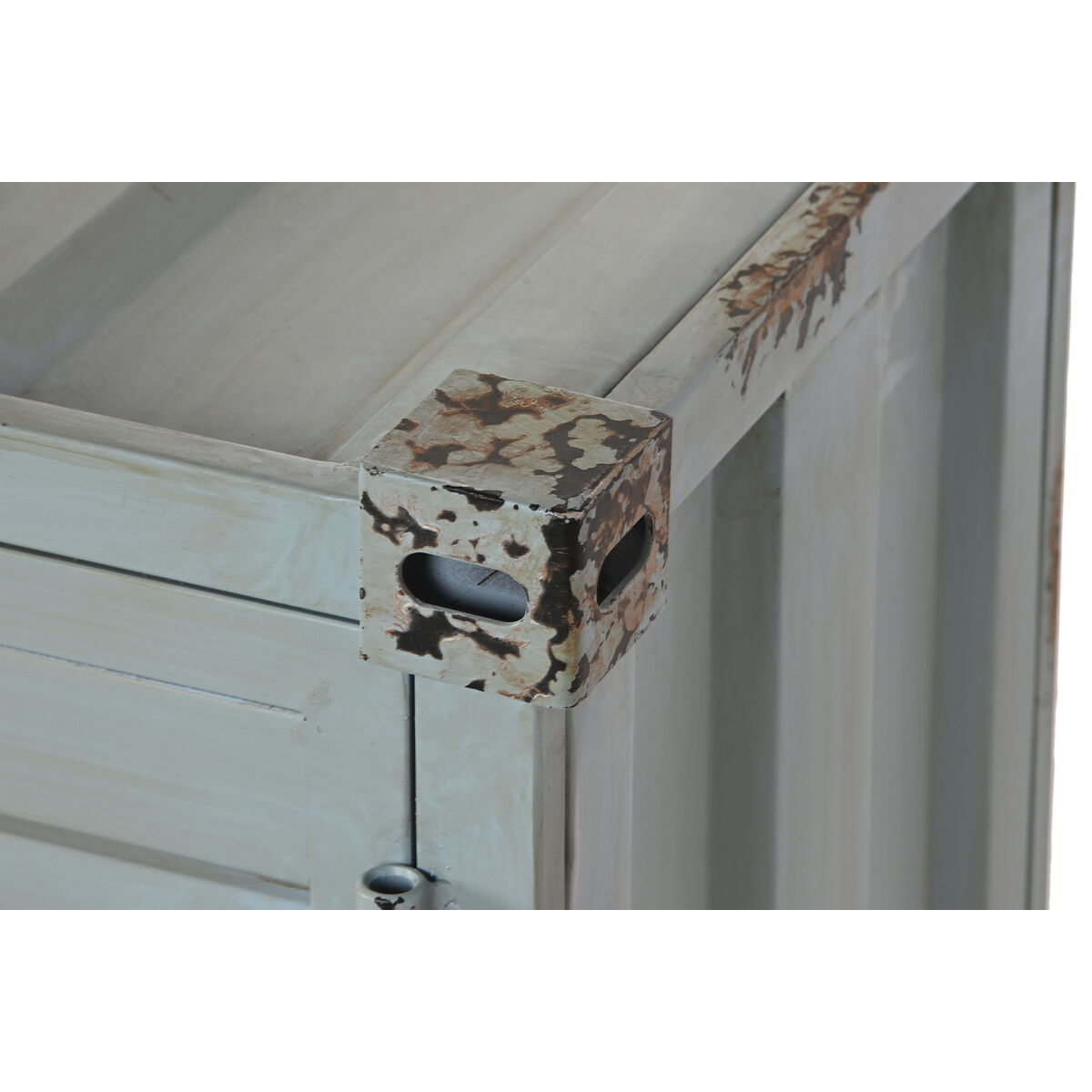 Flaskställ Home ESPRIT Turkos Metall Trä MDF 77 x 37 x 64 cm - 10