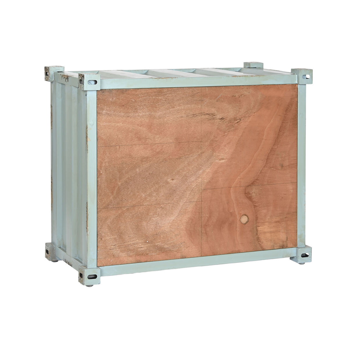 Flaskställ Home ESPRIT Turkos Metall Trä MDF 77 x 37 x 64 cm - 2