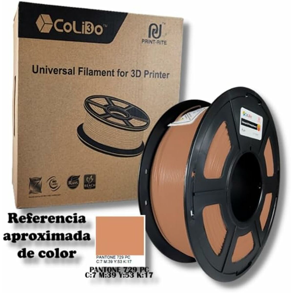 Filamentrulle CoLiDo Brun Ø 1,75 mm - 2