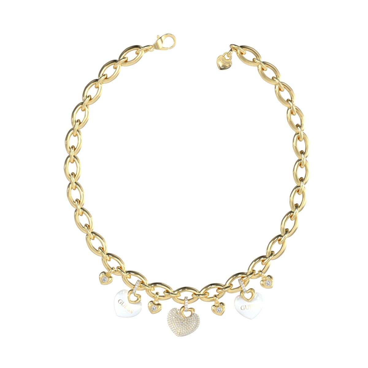 Damhalsband Guess JUBN05203JWYGWHT-U Gyllene