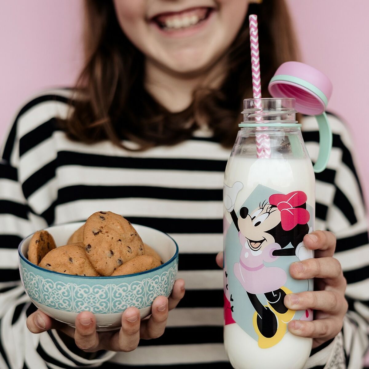 Vattenflaska Minnie Mouse CZ11359 460 ml Rosa Silikon - 2