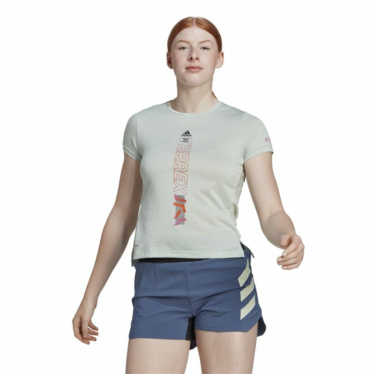 T-shirt med kortärm Dam Adidas Agravic Varmvit - 2