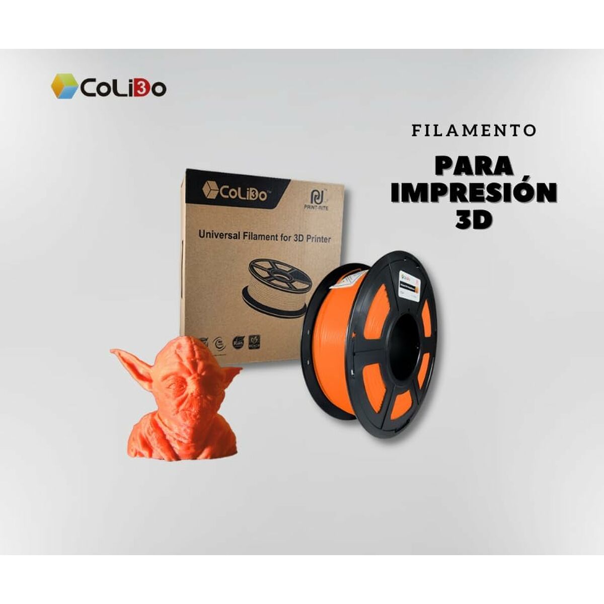 Filamentrulle CoLiDo COL3D-LCD164O Orange - 3
