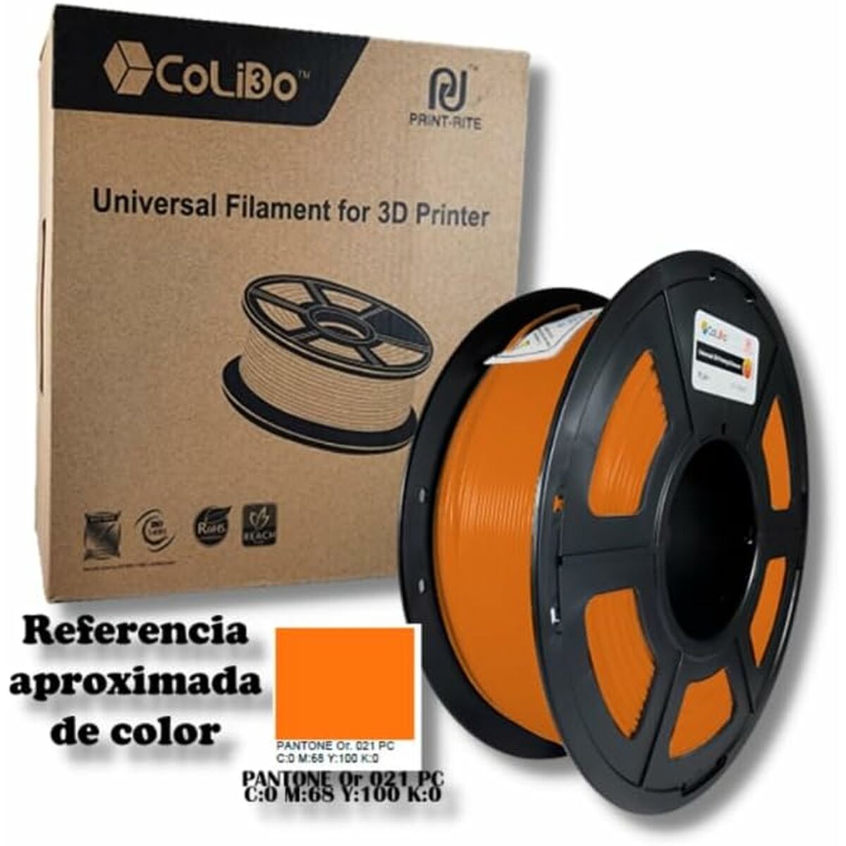 Filamentrulle CoLiDo COL3D-LCD164O Orange - 2