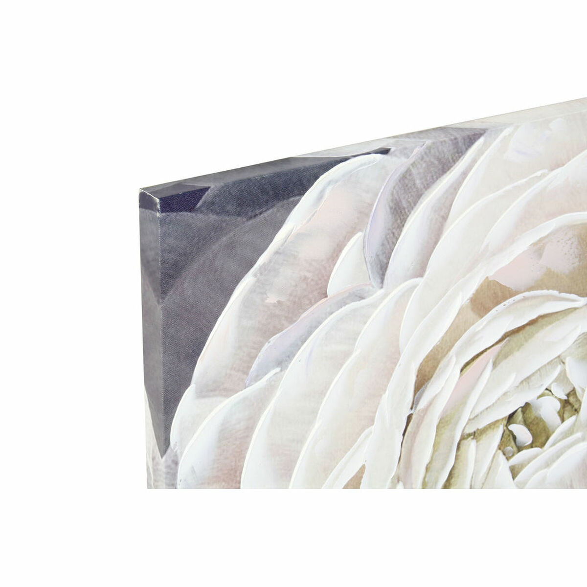 Kanvas DKD Home Decor Kanvas Trä MDF 80 x 3 x 80 cm Blomster - 2