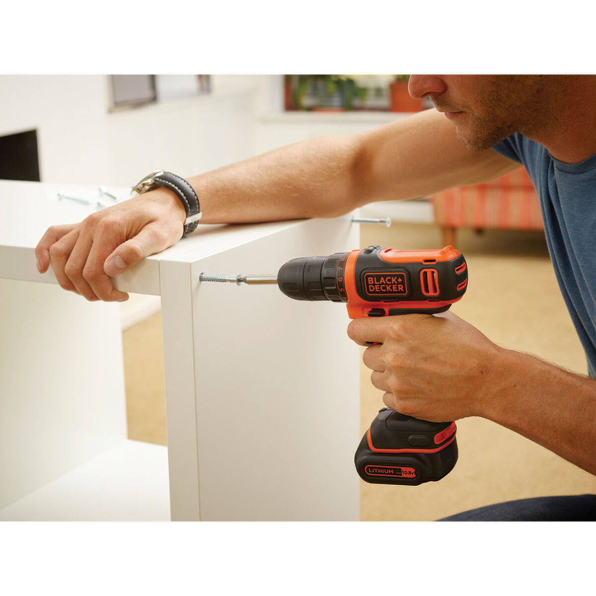 Elektrisk skruvmejsel Black & Decker BDCDD12KB-QW - 7