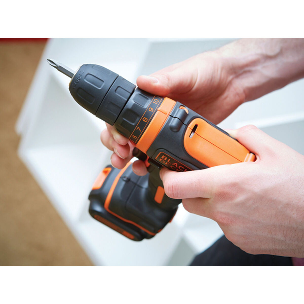 Elektrisk skruvmejsel Black & Decker BDCDD12KB-QW - 4