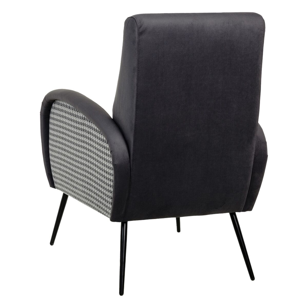Fåtölj Svart Grå 68 x 97 x 86 cm - 4