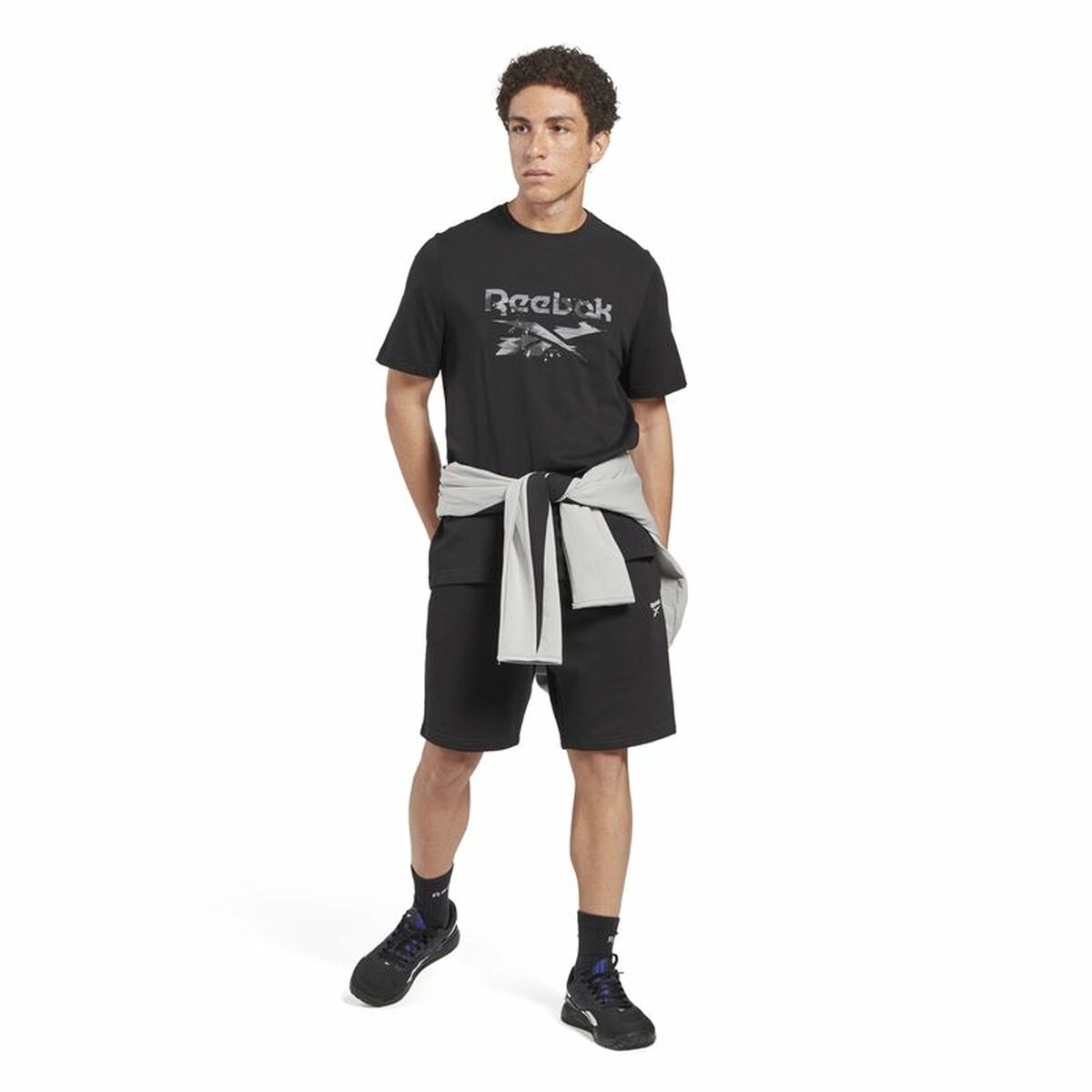 T-shirt med kortärm Herr Reebok Indentity Modern Camo Svart Kamouflage - 4