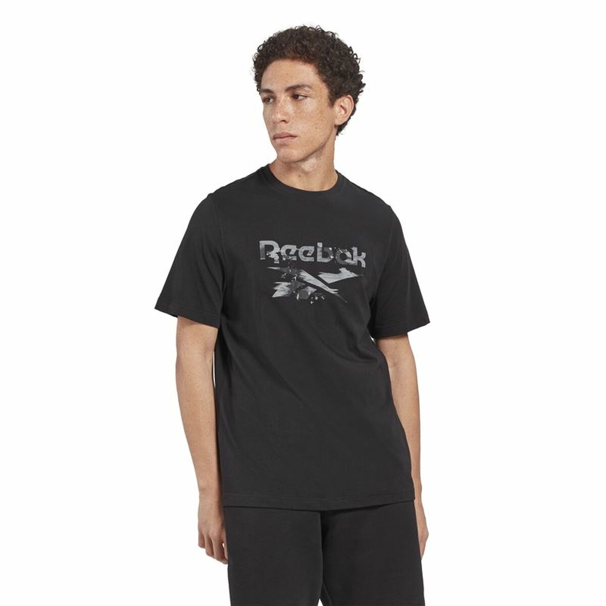 T-shirt med kortärm Herr Reebok Indentity Modern Camo Svart Kamouflage - 2
