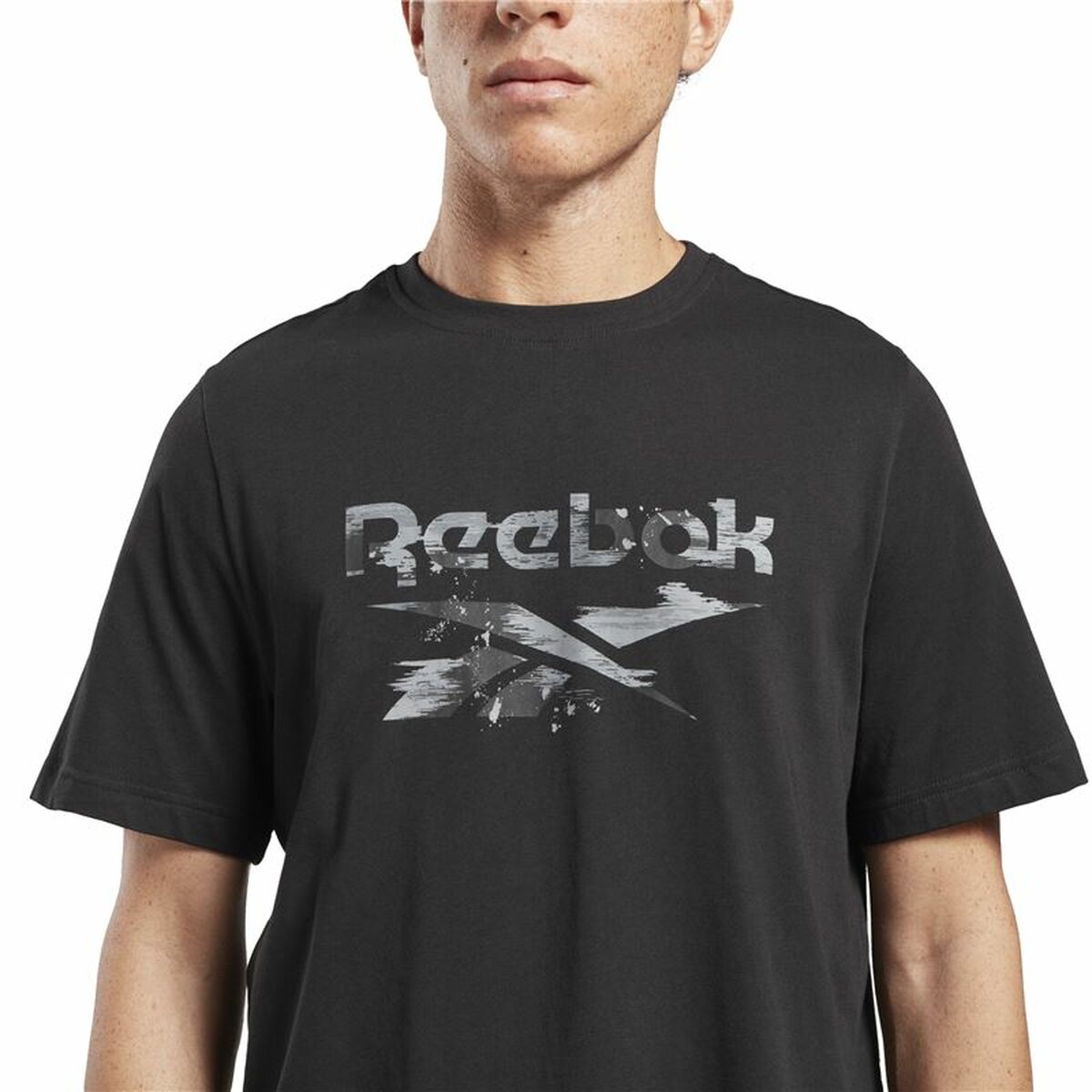 T-shirt med kortärm Herr Reebok Indentity Modern Camo Svart Kamouflage - 5