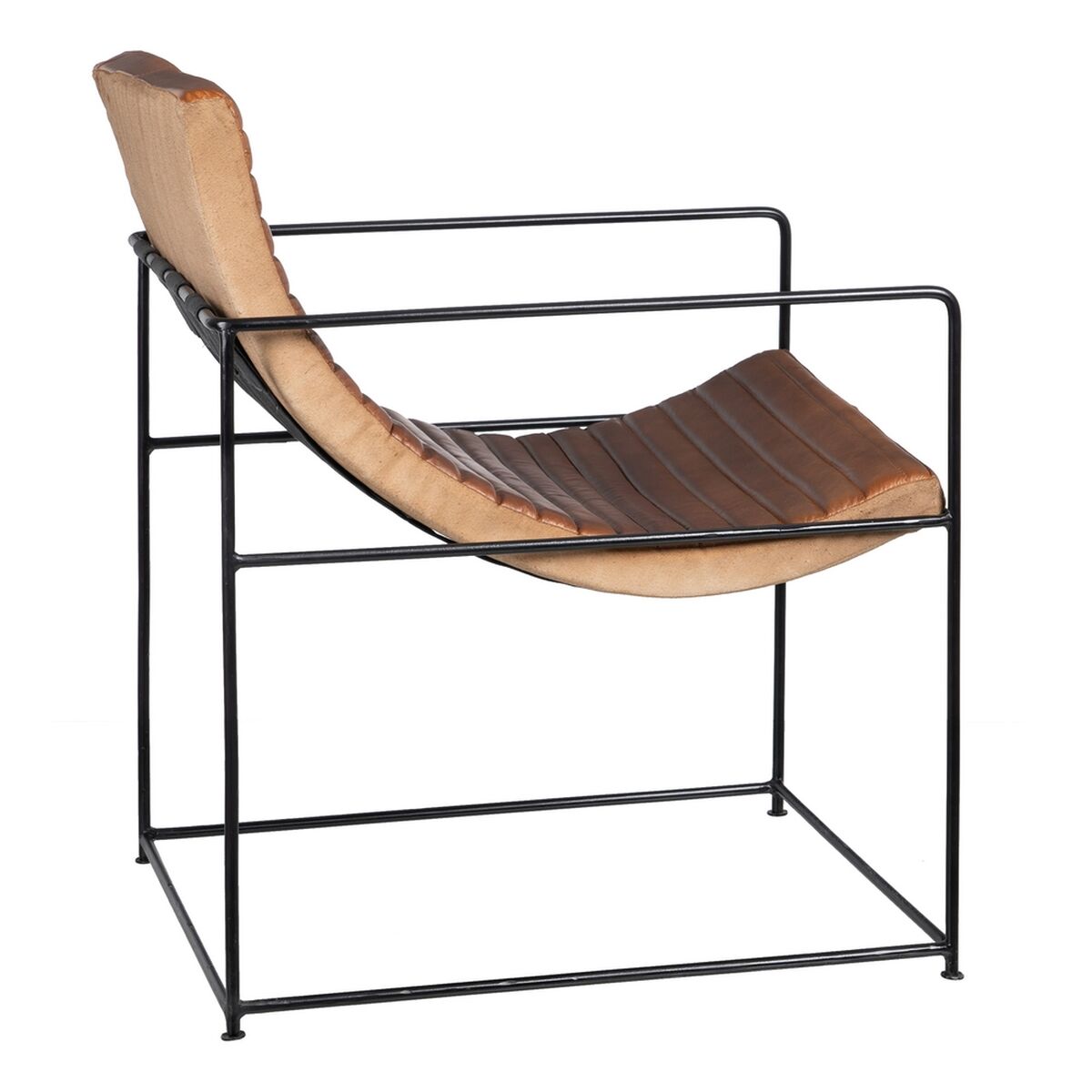 Fåtölj Brun Svart 58 x 68 x 75 cm - 3