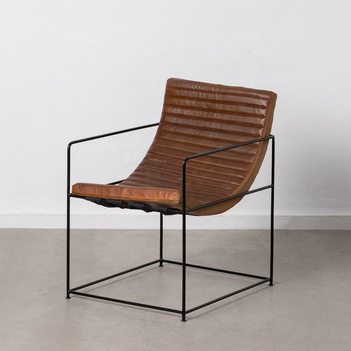 Fåtölj Brun Svart 58 x 68 x 75 cm - 2