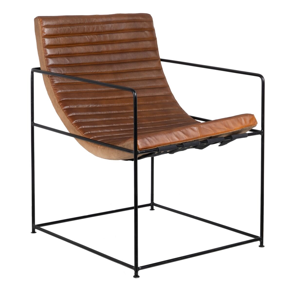 Fåtölj Brun Svart 58 x 68 x 75 cm