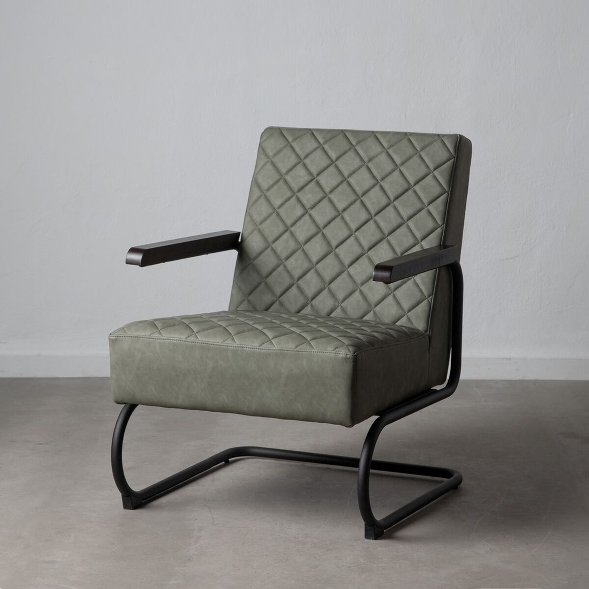 Fåtölj Svart Grön 61 x 70 x 85 cm - 2