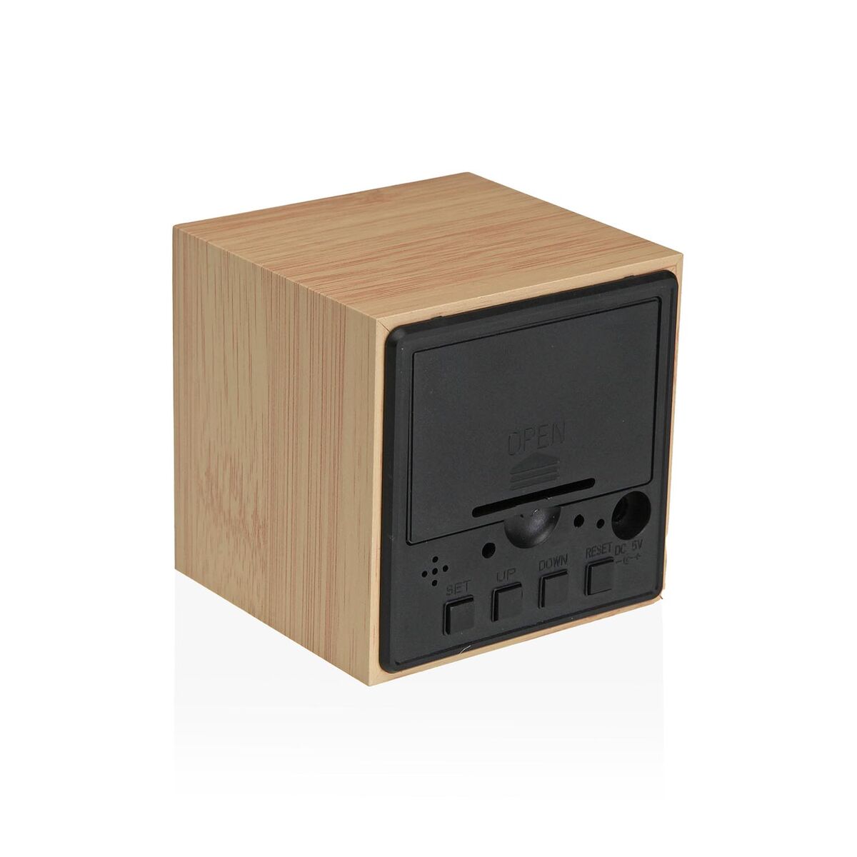 Väckarklocka Versa Trä MDF Minimalistisk 6,4 x 6,3 x 6,4 cm - 3