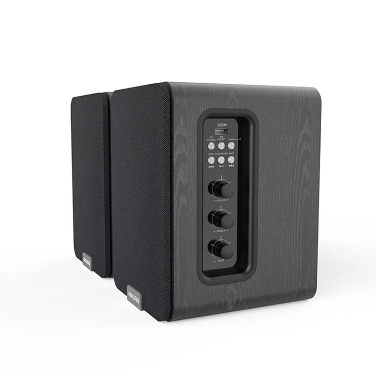 Bärbara högtalare Aiwa ASPA200BK  NEGR 2 x 25 W Svart - 2