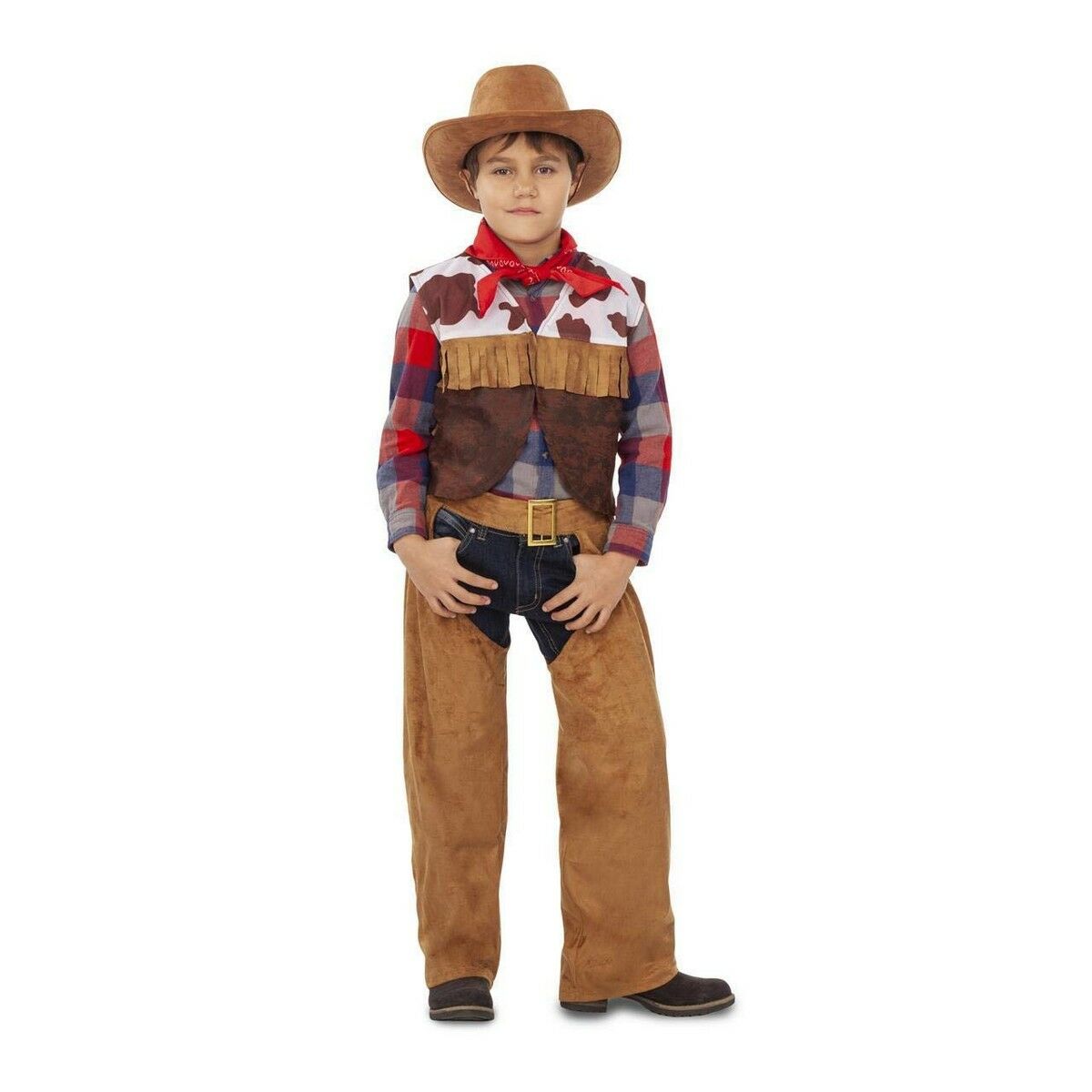 Maskeraddräkt för barn My Other Me Cowboy cowboy (3 Delar) - 3