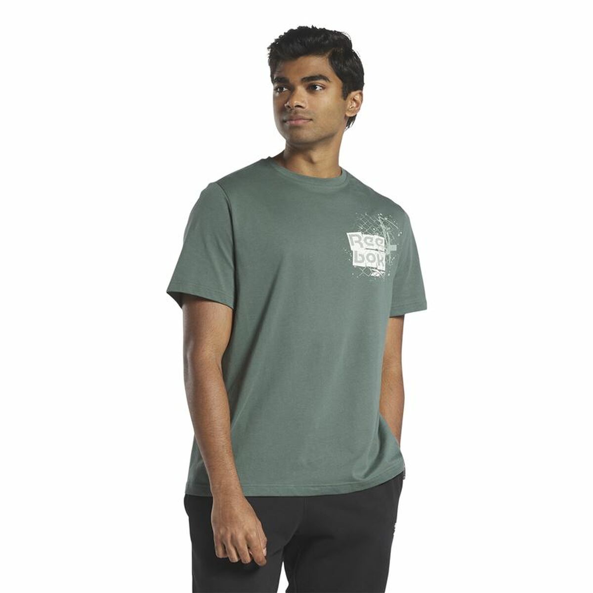 T-shirt med kortärm Herr Reebok Graphic Series Grön - 7