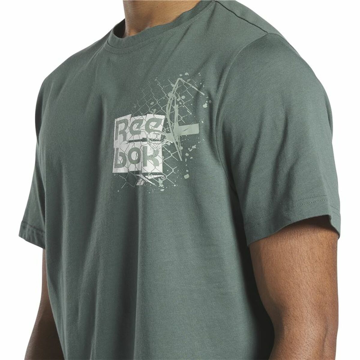 T-shirt med kortärm Herr Reebok Graphic Series Grön - 3