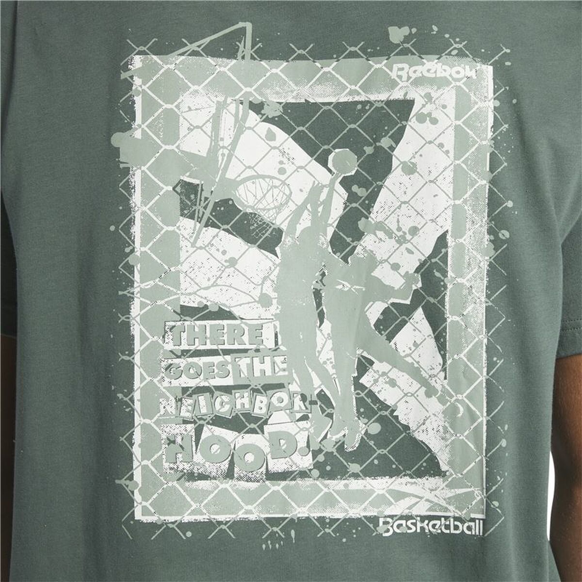 T-shirt med kortärm Herr Reebok Graphic Series Grön - 4