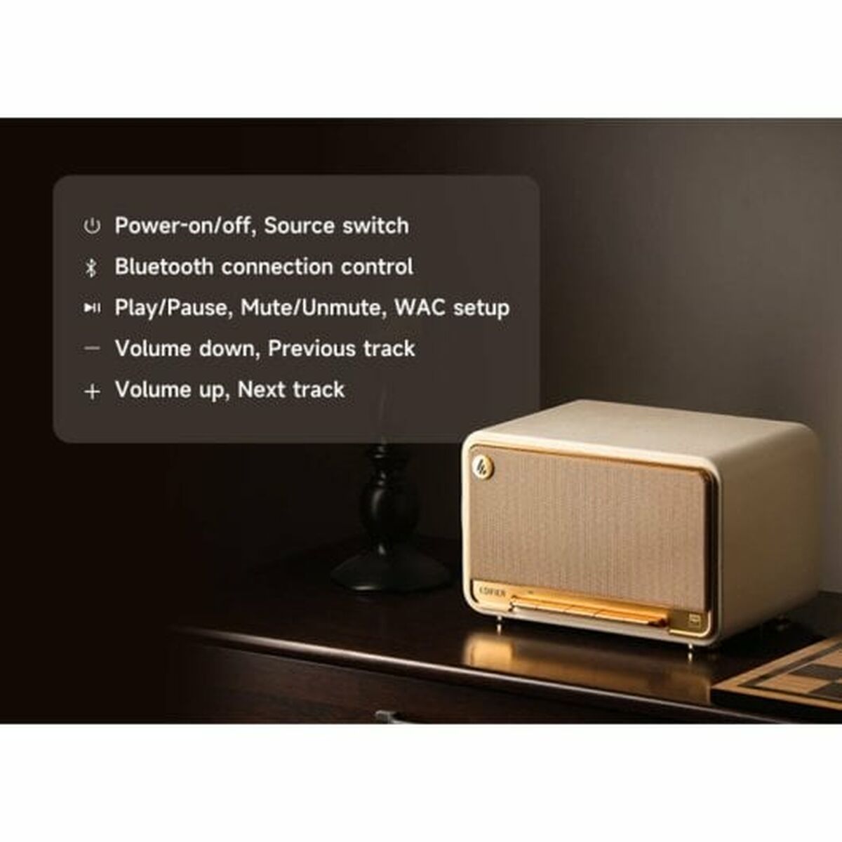 Bärbar Bluetooth Högtalare Edifier Svart - 5
