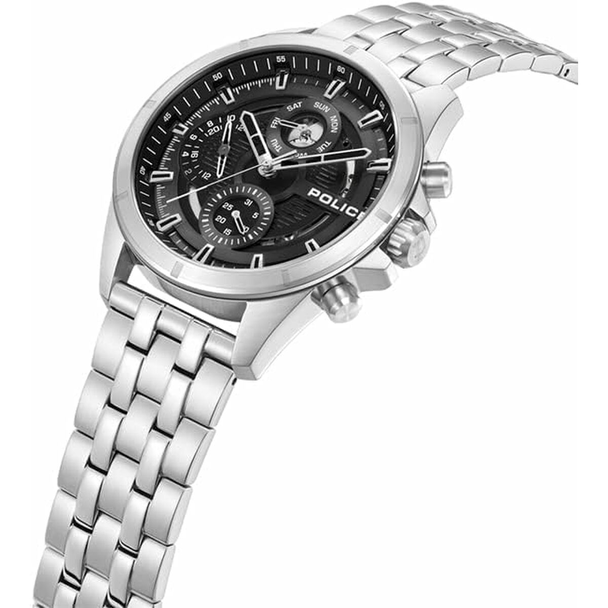 Herrklocka Police PEWJK0004605 Svart Silvrig - 5