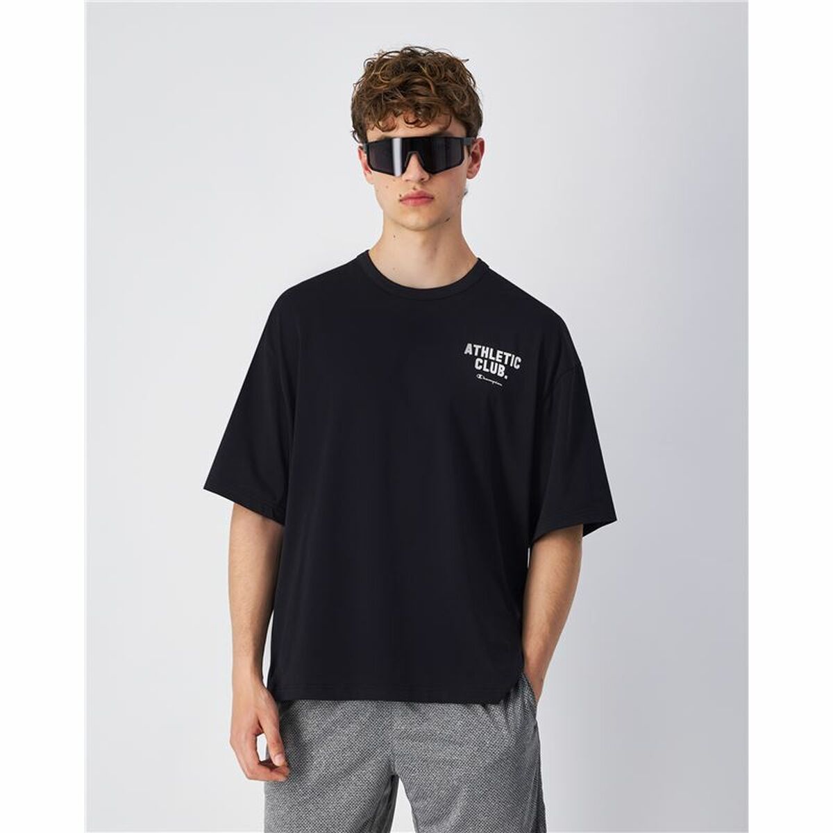 T-shirt med kortärm Herr Champion SS Svart - 2