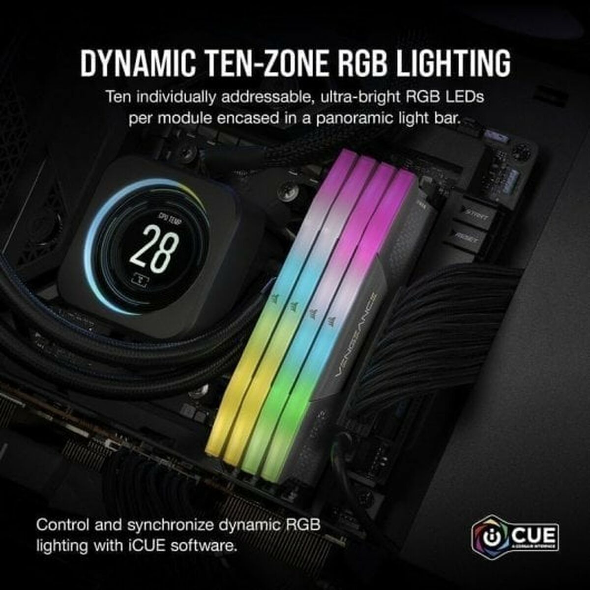 RAM-minne Corsair Vengeance RGB DDR5 64 GB DDR5 SDRAM DDR5 5600 MHz CL40 - 7